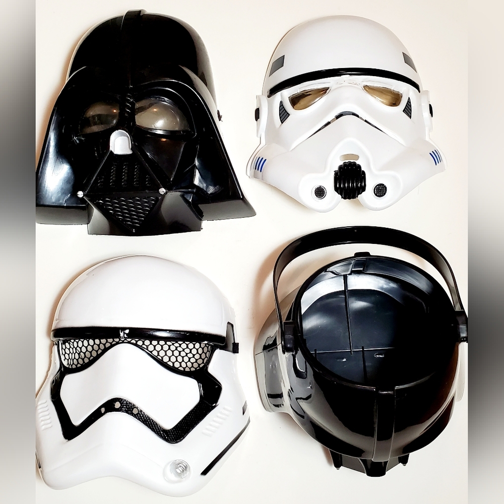 Star Wars 4 Piece Halloween Mask And Candy Pail Bundle